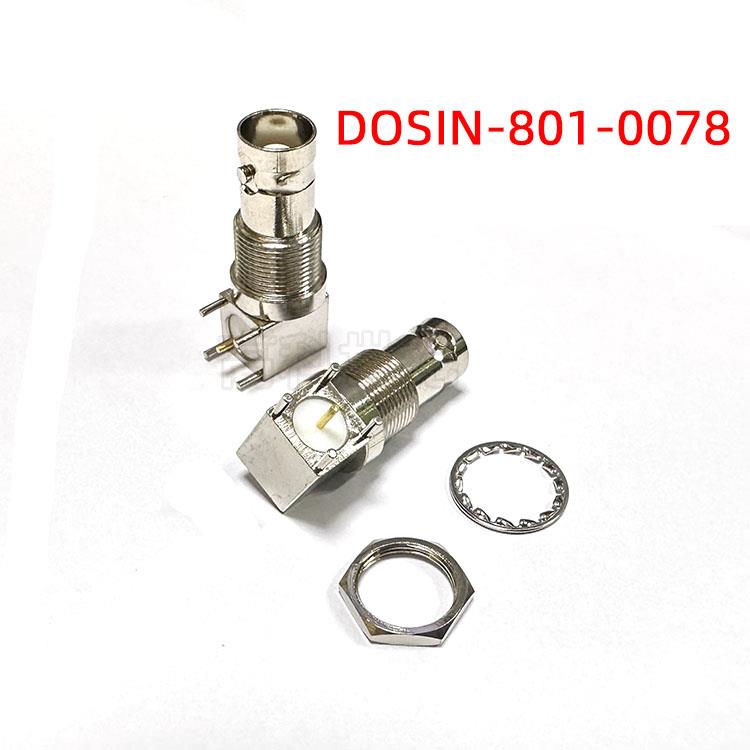DOSIN-801-0078 BNC90度弯头 1代 三件套 RF射频同轴连接器板端