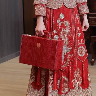 订婚彩礼钱盒子礼金盒结婚用品彩礼箱子10万30万陪嫁聘礼提亲礼盒