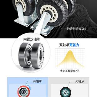 折叠手推车平板车便携推货车拉z货拖车家用板车小U推车货静音搬运