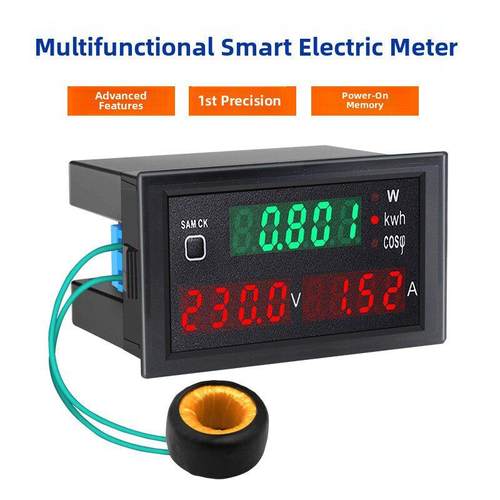 单相家用电能表数字显示电压电流电能表五高精度智能电表Dl69-204