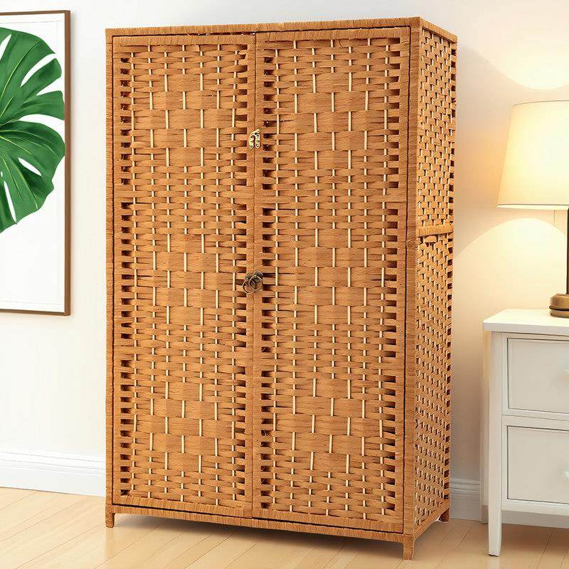 藤编鞋柜五层家用进门口玄关柜客厅实木储物柜鞋架小户型收纳柜子,收纳整理,鞋柜,淘宝优惠券,粉丝福利购,淘宝优惠卷