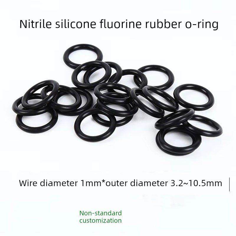 丁晴O型耐油密封件橡胶圈外3.8 4.5 6 ~12*线径1MM微小密圈,五金/工具,密封件,淘宝优惠券,粉丝福利购,淘宝优惠卷