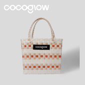 陈乔恩同款 cocoglow中号系列女士手提包手工编织包泰国女包