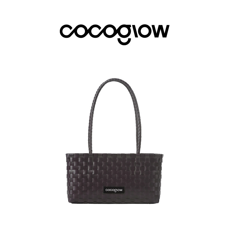 cocoglow26春夏新款摩登系列腋下包手工编织波士顿包手提包图片