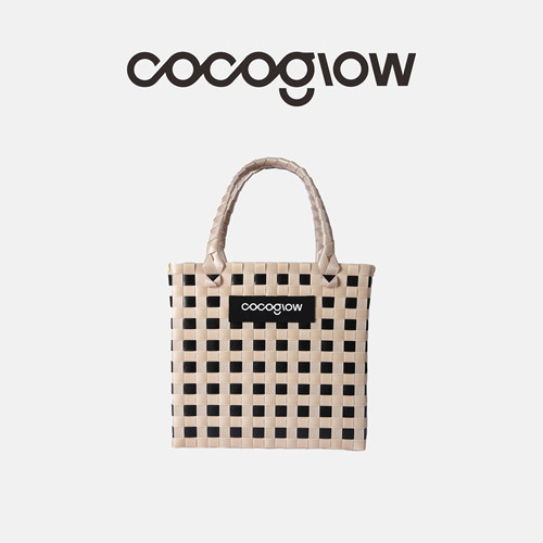cocoglow戏梦巴黎系列女士手提包手工编织包泰国小众女包度假包