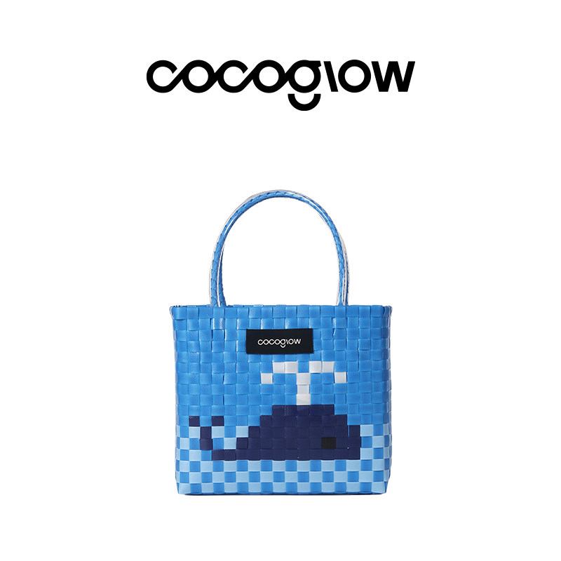 cocoglow26新款插画动物园系列编织包手提包女包原创设计托特包图片