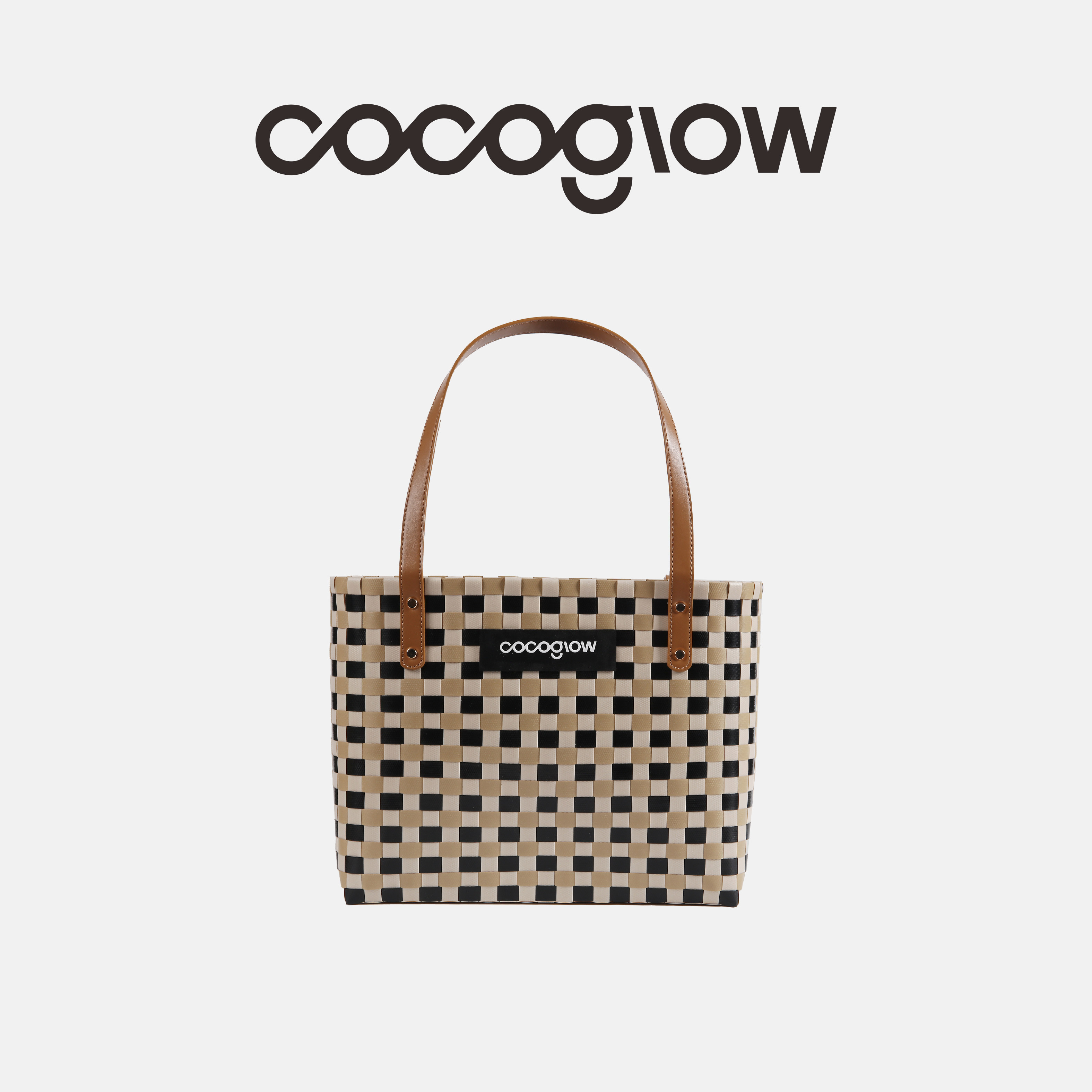cocoglow托特系列菜篮子女匠人手编织包女迷你手工托特包图片