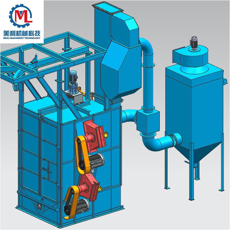 Q376吊钩式抛丸清理机翻新除锈打砂机无气自动喷砂机工厂直营