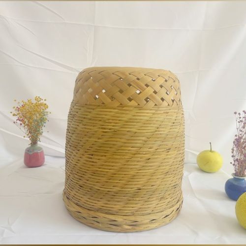 纯手工竹编传统烤火取暖老式火笼子广西老黄竹手工取暖火炉煮茶