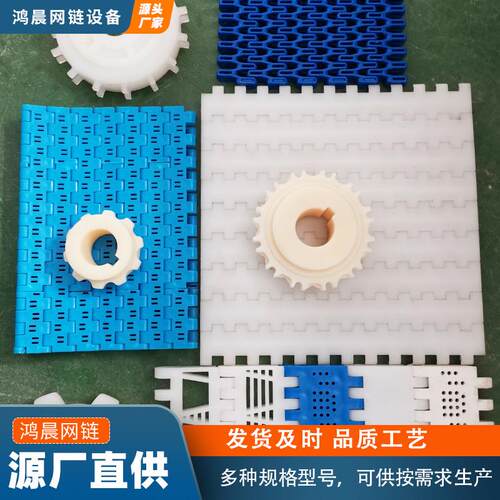 厂家塑料链板输送带食品清洗塑料链板流水线提升机专用塑料链板