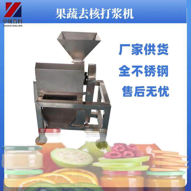 不锈钢大型双道水果去核打浆机 芒果柿子番茄打酱机 蔬菜打浆设备