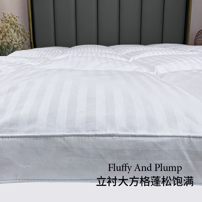 五星级酒店羽绒床垫褥子白鸭绒软垫鹅绒软垫加厚双层单人宿舍床褥