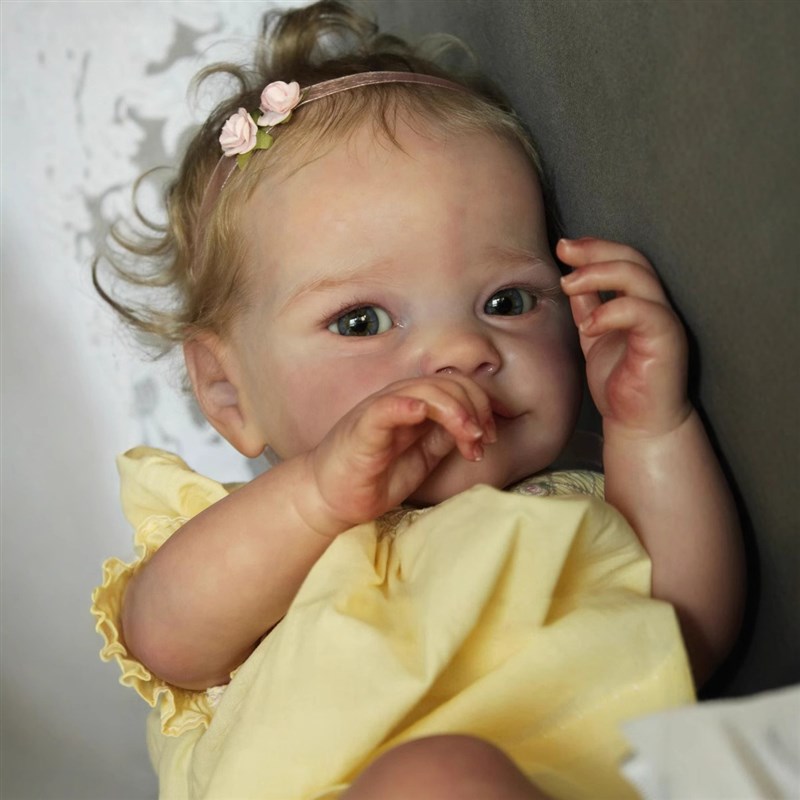 60厘米重生娃娃小女孩娃娃tobiah 精致彩绘静脉血丝可见 货源