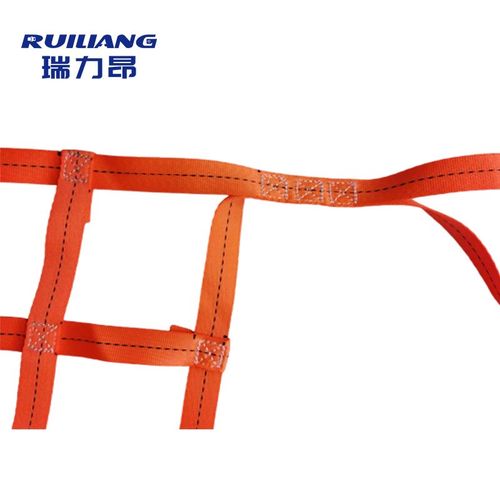 扁平涤纶吊装网吊网汽车货物隔网防护网港口码头工业起重吊货网兜