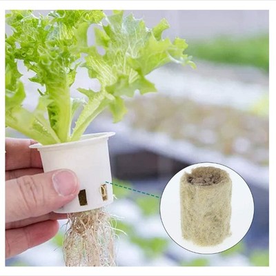 跨境农用水培扦插育苗圆柱形无土栽培基质岩棉塞27*20