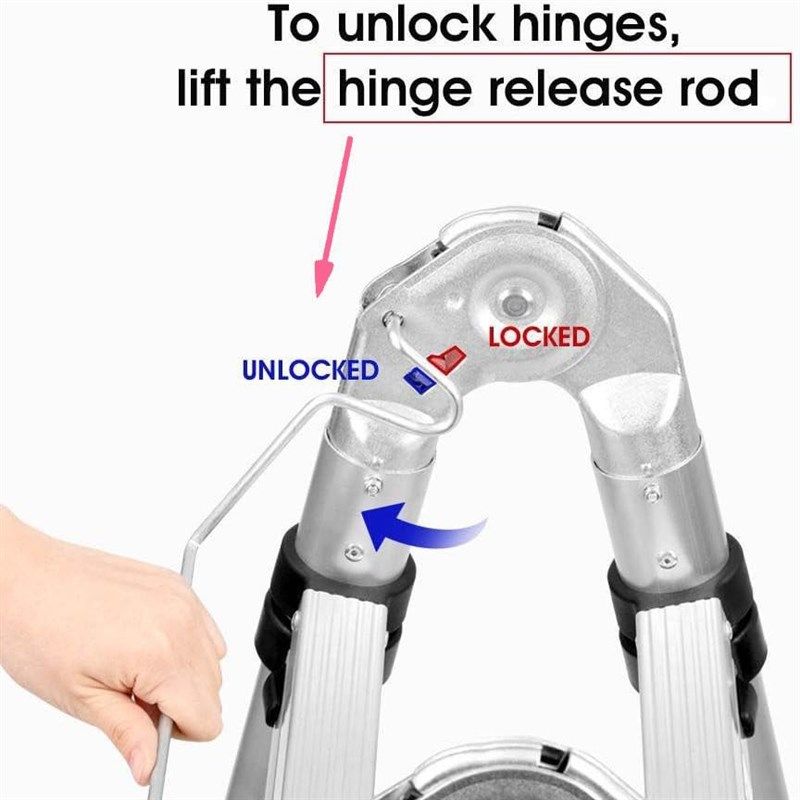 2.5+2.5人字型变5米一字型多功能铝合金便携伸缩人字梯电信宽带梯