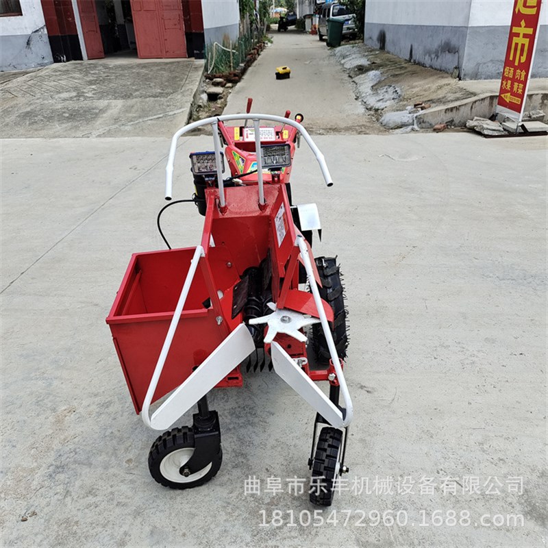 手推柴油单行玉米收获机 192型苞米扒皮收割机 家用小型收获机