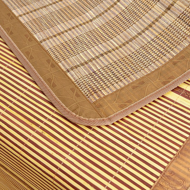 跨境竹席夏季冰藤席家用双面冰丝席冬夏正反两用单人学生宿舍凉席