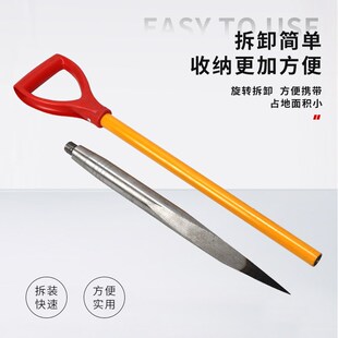 军印清沟锹下水道铲清理工具漏孔锹尖锹铲子锰钢锹掏下水道铲清淤