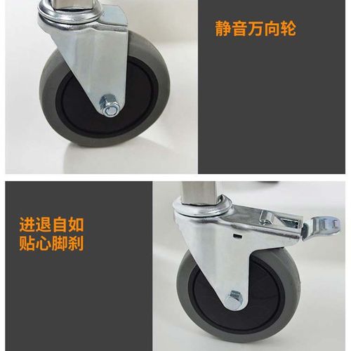 餐车小推车移动饭店商用餐厅碗送餐收餐酒水不锈钢三层酒店手推车