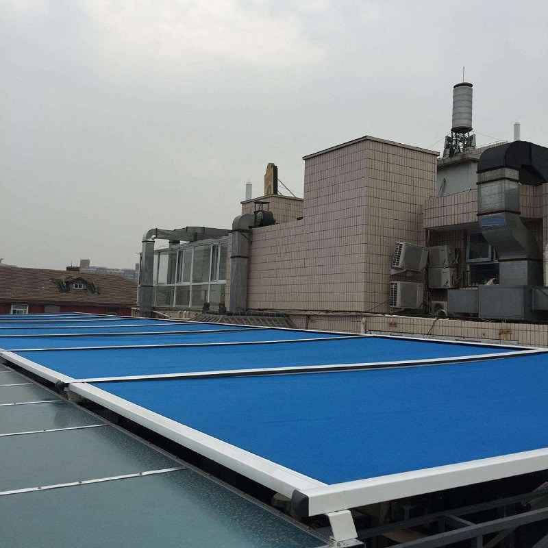 阳光房遮阳顶帘电动天窗 智能电动遮阳天棚帘 遮光顶棚天窗