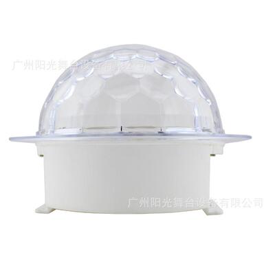 新款LED草帽水星彩空魔球灯婚晶庆吧酒舞台灯七旋转YG-6548闪光灯