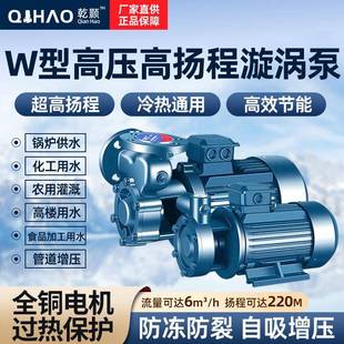 高温高扬程锅炉给水泵供暖增压热水循环泵 W型单级旋涡泵380V卧式