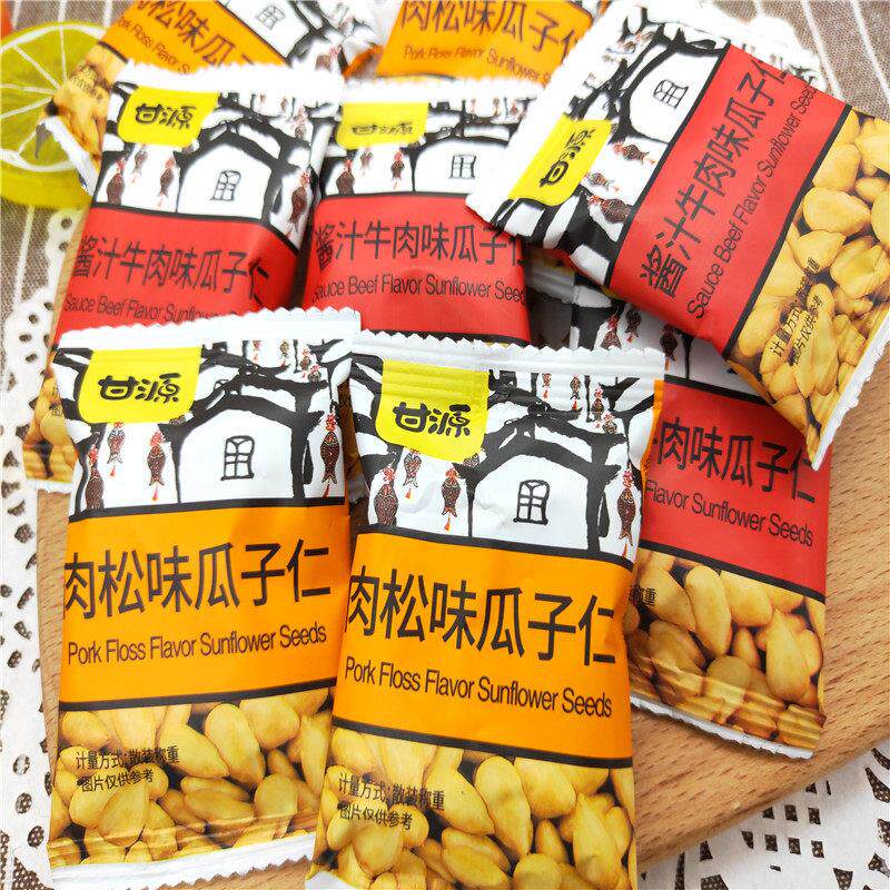 甘源瓜子仁肉松味酱汁牛肉味瓜子仁坚果炒货零食小吃250g
