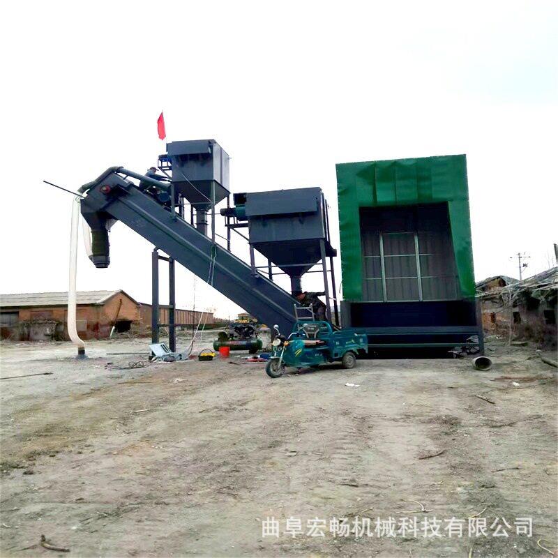 火车站码头集装箱拆箱卸灰机水泥粉平库卸车机固定式拆箱卸灰