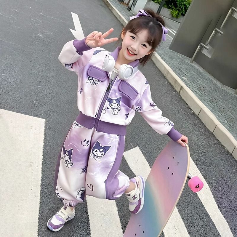 库洛米女童春秋装套装2025新款