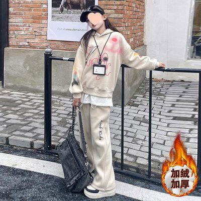 女童春秋款卫衣套装休闲运动两件