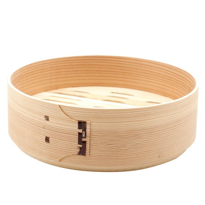 木蒸笼反牙下牙口汤锅麦饭石锅专用手工竹制家用商用反深柳杉