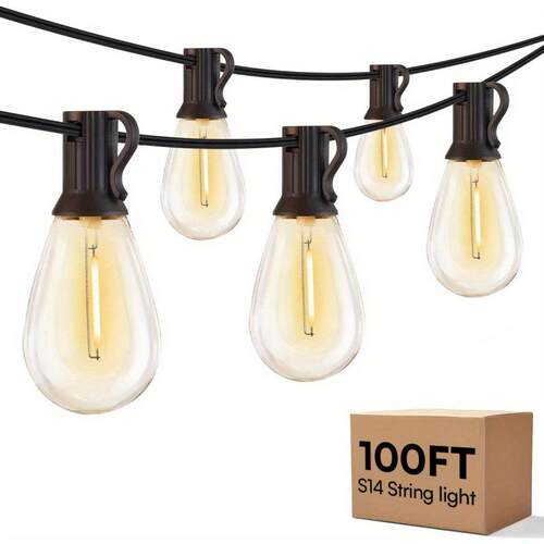 ⑧Z 259 100ft Outdoor String Lights Outdoor Lights14户