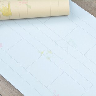 高档蜡染宣纸和庵花四尺对开四开仿明清书法对联作品专用楹联宣纸