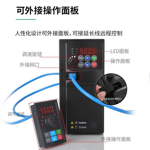 380V重载三相变频器1.5/2.2/3/4/5.5/7.5KW220风机水泵电机调速器