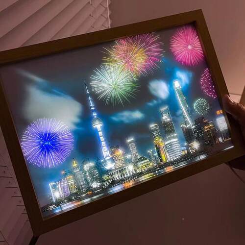 小型3LQ-3360亚D立体克力灯光画uv打印画机A3床头iy装饰画UVd平板