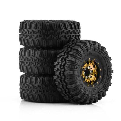 1/18 TRX4M路虎烈马1.0英寸轮胎轮毂 攀爬车铝合金轮毂 SCX24 FMS