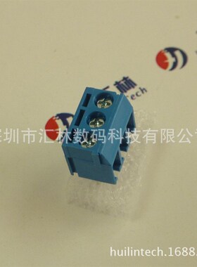 深圳汇林WF131-3.5mmPCB直插式带测试孔端子黑色/蓝色-固定式端子