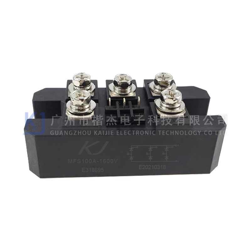 MFS100-16三相半控整流桥模块 100A1600V可控硅整流混合