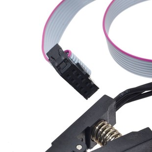 HMILU厂家SOP8免拆烧录夹带板线宽窄共用SOIC8刷BIOS测试夹具