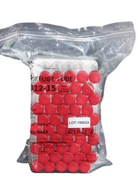 LABSELECT CT-012-15 15ml离心管(含泡沫架)50个/袋