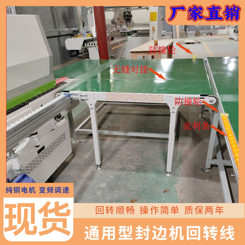封边机回转线流水线家具厂输送y机自动循环台输送带木板封边传送