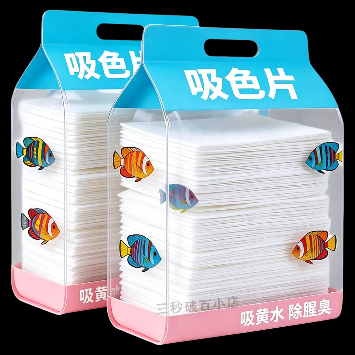 鱼缸吸色片黄水净化水族水体滤材