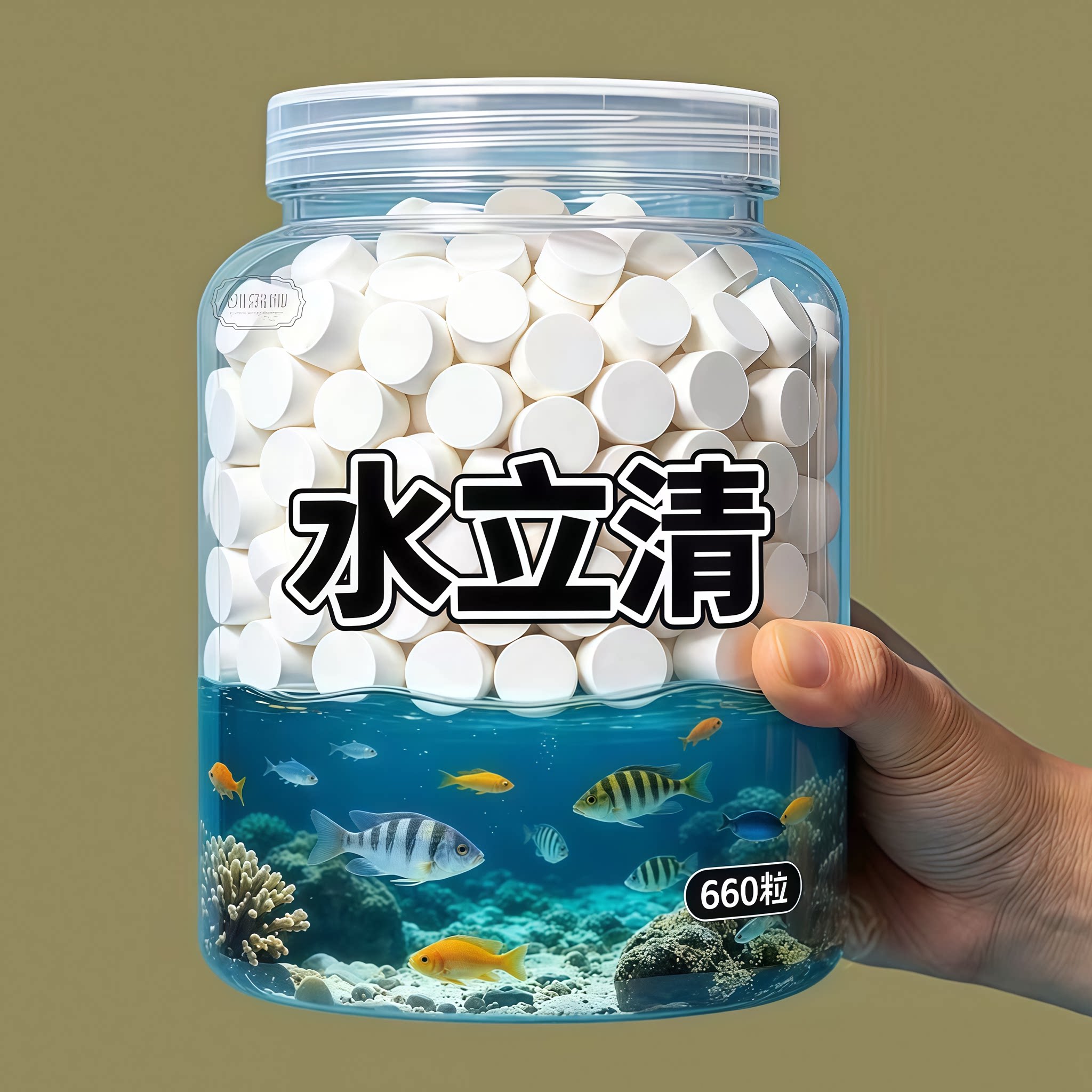 鱼缸水立清片澄清澈净水剂净化水质除臭去腥去绿去黄硝化细菌净水
