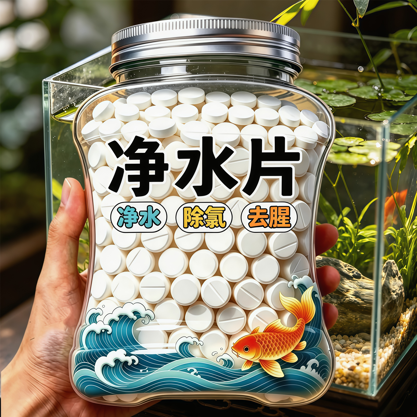 高品质净水片活水宝清澈杂质绿藻