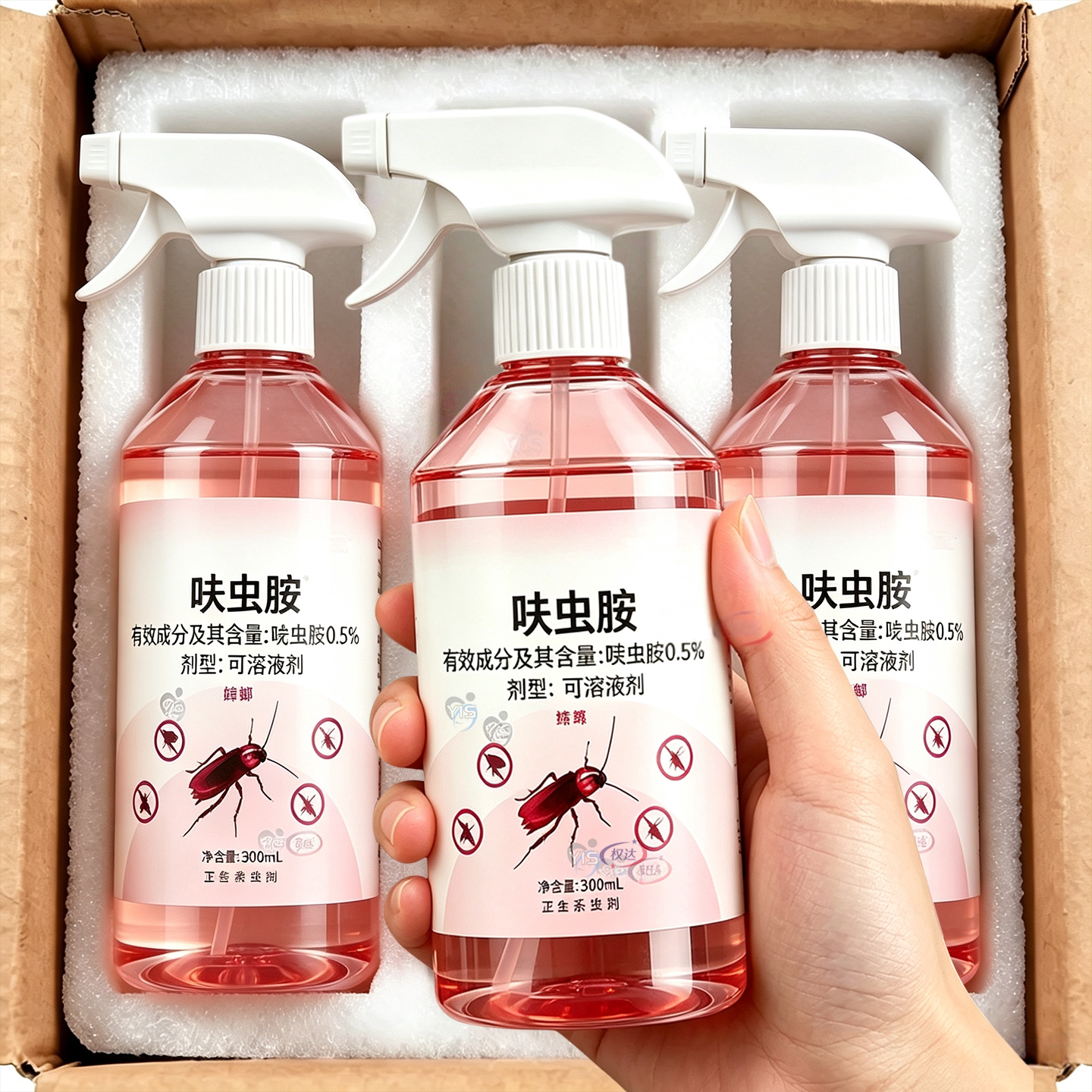 呋虫胺杀虫喷射剂灭蚊蝇蟑蚁无色味室内管道家用刹虫剂强效杀虫剂