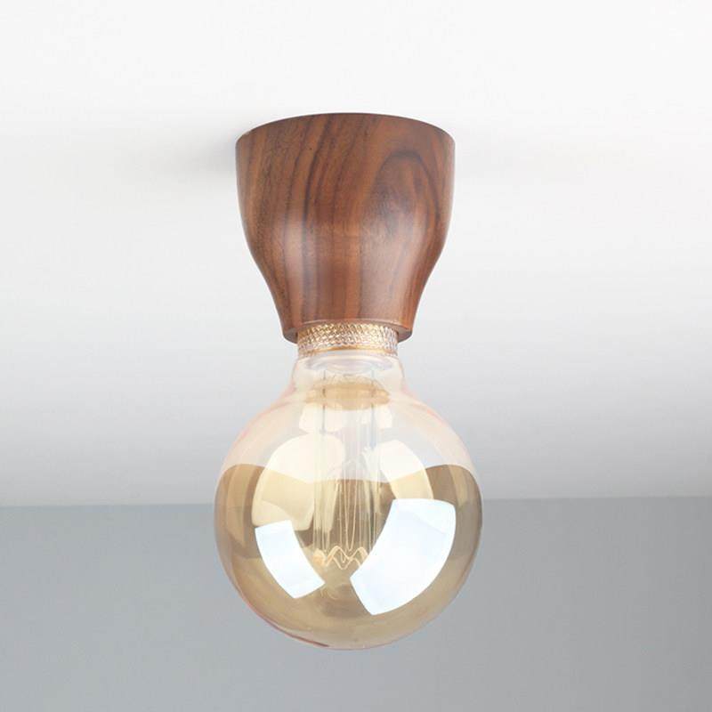 出口日式侘寂风胡桃木吸顶灯实木创意入户走廊过道玄关阳台灯头灯,家装灯饰光源,厨卫/阳台/玄关/过道吸顶灯,淘宝优惠券,粉丝福利购,淘宝优惠卷