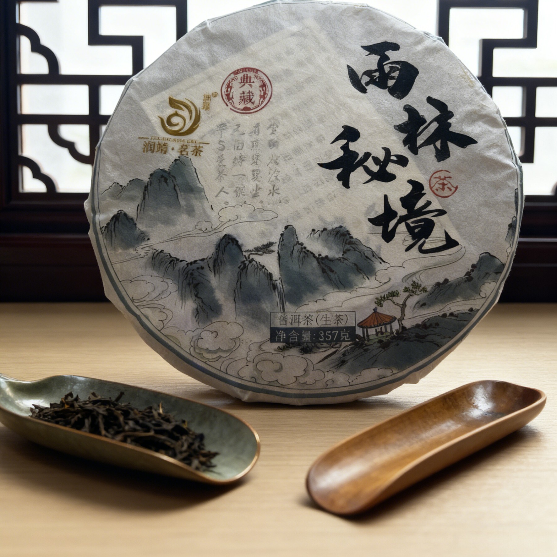 2019年典藏普洱春茶357g饼茶