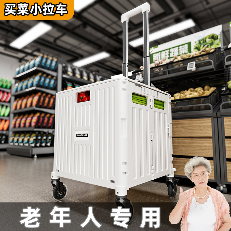日老买菜车小拉车老年购物车轻便坐大容量