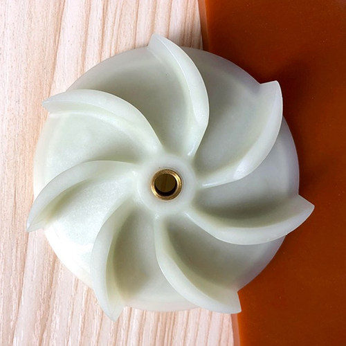 无尘子母锯风机风叶塑料七叶台锯无尘锯木工吸尘器叶轮推台锯